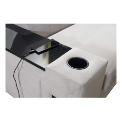 Кутовий диван Zetta II з функцією сну, баром, ящиком для білизни та USB-портом - Velvet, Jaguar 2183 Кутовий диван Zetta II з функцією сну, баром, ящиком для білизни та USB-портом - Velvet, Jaguar 2183