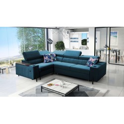 Ecksofa Zetta II mit Schlaffunktion, Bar, Bettkasten und USB-Anschluss - Velvet, Jaguar 2175
