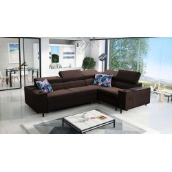 Ecksofa Zetta II mit Schlaffunktion, Bar, Bettkasten und USB-Anschluss - Velvet, Jaguar 2180