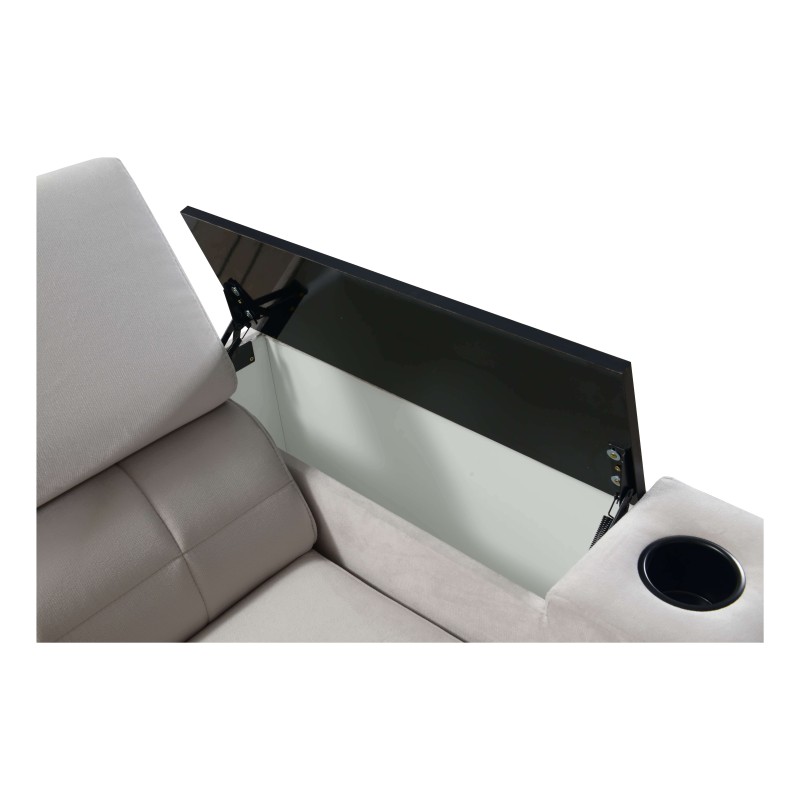 Narożnik Zetta II z funkcją spania, barem, pojemnikem na pościel i portem usb - Velvet, Jaguar 2176 Narożnik Zetta II z funkcją spania, barem, pojemnikem na pościel i portem usb - Velvet, Jaguar 2176