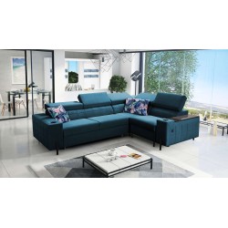 Ecksofa Zetta II mit Schlaffunktion, Bar, Bettkasten und USB-Anschluss - Velvet, Jaguar 2175