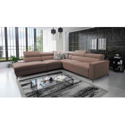 Arco VIII Ecksofa mit Schlaffunktion, verstellbare Kopfstützen tka