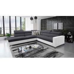 Arco VIII Ecksofa mit Schlaffunktion, verstellbare Kopfstützen tka