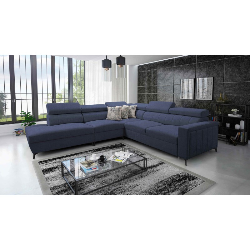 Arco VIII corner sofa with sleeping function and adjustable headrests Arco VIII corner sofa with sleeping function and adjustable headrests