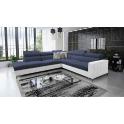 Arco VIII Ecksofa mit Schlaffunktion, verstellbare Kopfstützen tka