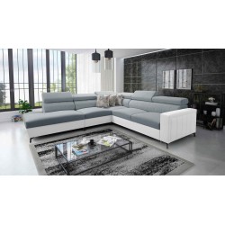 Arco VIII Ecksofa mit Schlaffunktion, verstellbare Kopfstützen tka