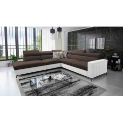 Arco VIII Ecksofa mit Schlaffunktion, verstellbare Kopfstützen tka