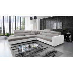 Arco VIII Ecksofa mit Schlaffunktion, verstellbare Kopfstützen tka