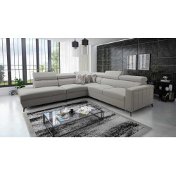 Arco VIII Ecksofa mit Schlaffunktion, verstellbare Kopfstützen tka