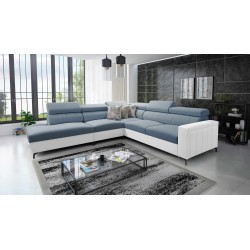 Arco VIII Ecksofa mit Schlaffunktion, verstellbare Kopfstützen tka