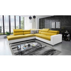 Arco VIII Ecksofa mit Schlaffunktion, verstellbare Kopfstützen tka