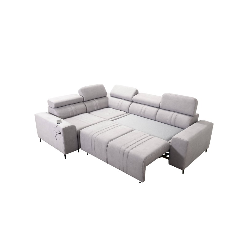 Narożnik Verona II Mix z funkcją spania i relax manualna | Twoja oaza komfortu Narożnik Verona II Mix z funkcją spania i relax manualna | Twoja oaza komfortu