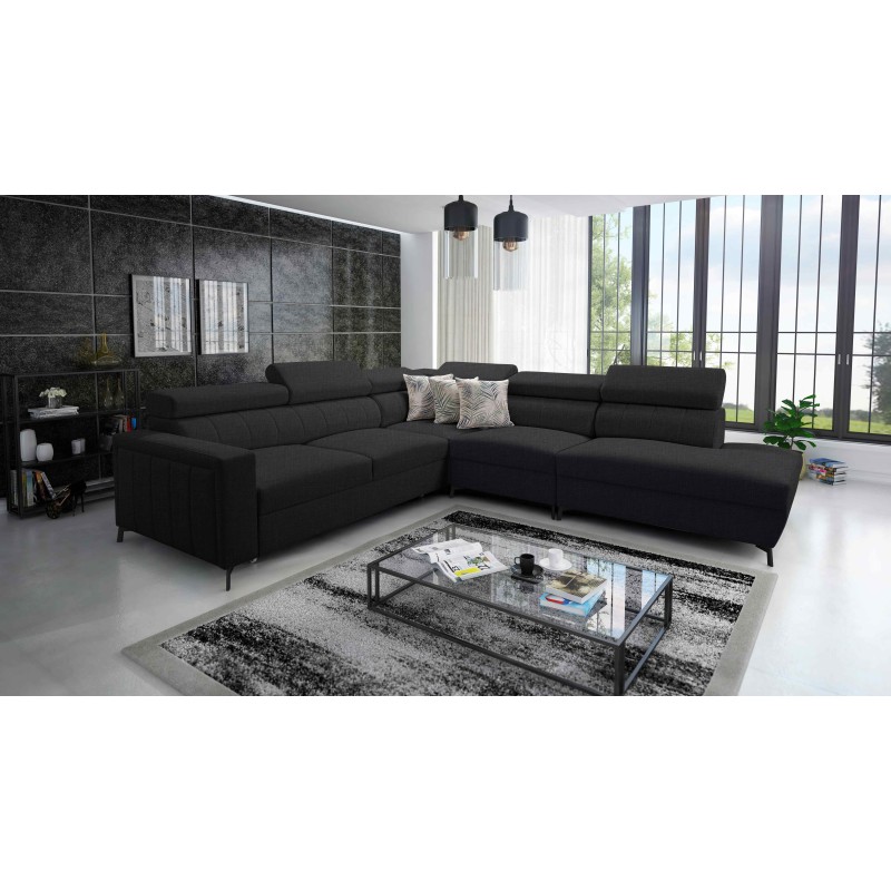 Arco VIII Ecksofa mit Schlaffunktion, verstellbare Kopfstützen tka