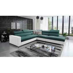 Arco VIII Ecksofa mit Schlaffunktion, verstellbare Kopfstützen tka