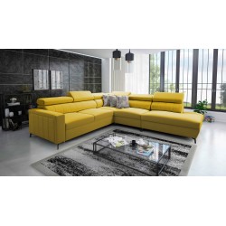Arco VIII Ecksofa mit Schlaffunktion, verstellbare Kopfstützen tka