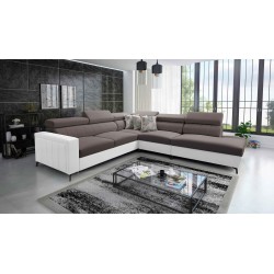 Arco VIII Ecksofa mit Schlaffunktion, verstellbare Kopfstützen tka