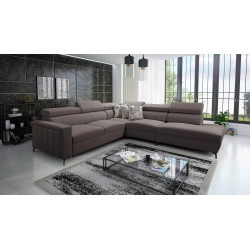Arco VIII Ecksofa mit Schlaffunktion, verstellbare Kopfstützen tka