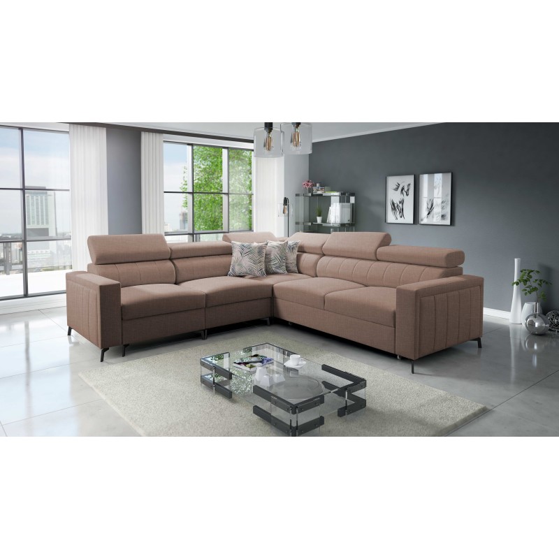 Ecksofa Arco IV mit Schlaffunktion, Stoff Gewebe, Sawana 25 - Eleganz und Funktionalität Ecksofa Arco IV mit Schlaffunktion, Stoff Gewebe, Sawana 25 - Eleganz und Funktionalität