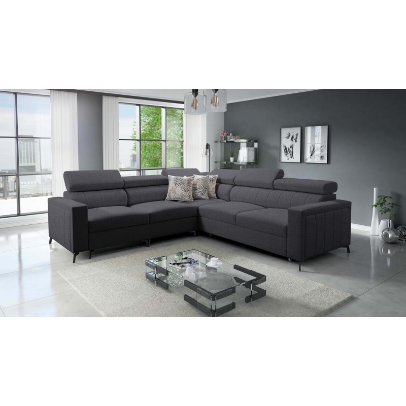 Ecksofa Arco IV mit Schlaffunktion, Stoff Plecionka, Sawana 96 - Eleganz und Funktionalität Ecksofa Arco IV mit Schlaffunktion, Stoff Plecionka, Sawana 96 - Eleganz und Funktionalität
