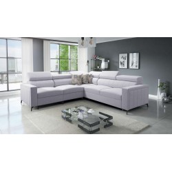 Ecksofa Arco IV mit Schlaffunktion, Stoff Flechtwerk, Sawana 84 - Eleganz und Funktionalität