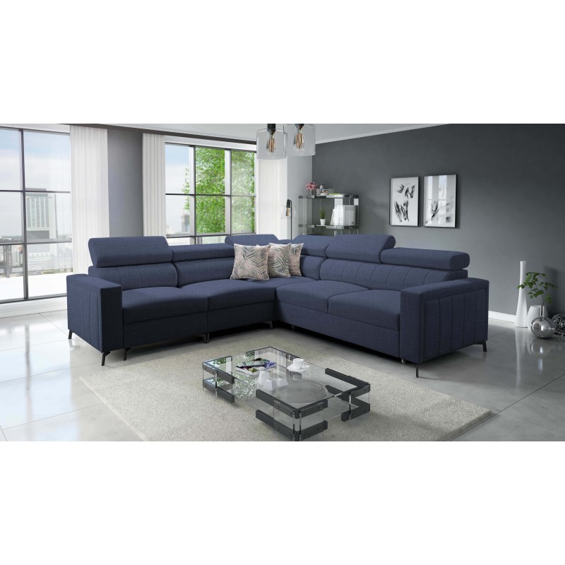 Ecksofa Arco IV mit Schlaffunktion, Stoff Plecionka, Sawana 80 - Eleganz und Funktionalität Ecksofa Arco IV mit Schlaffunktion, Stoff Plecionka, Sawana 80 - Eleganz und Funktionalität