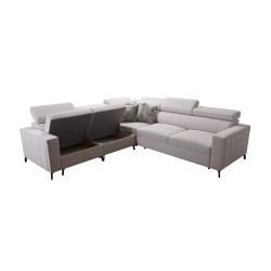 Arco IV corner sofa with sleeping function, Plecionka fabric, Sawana 80 - elegance and functionality