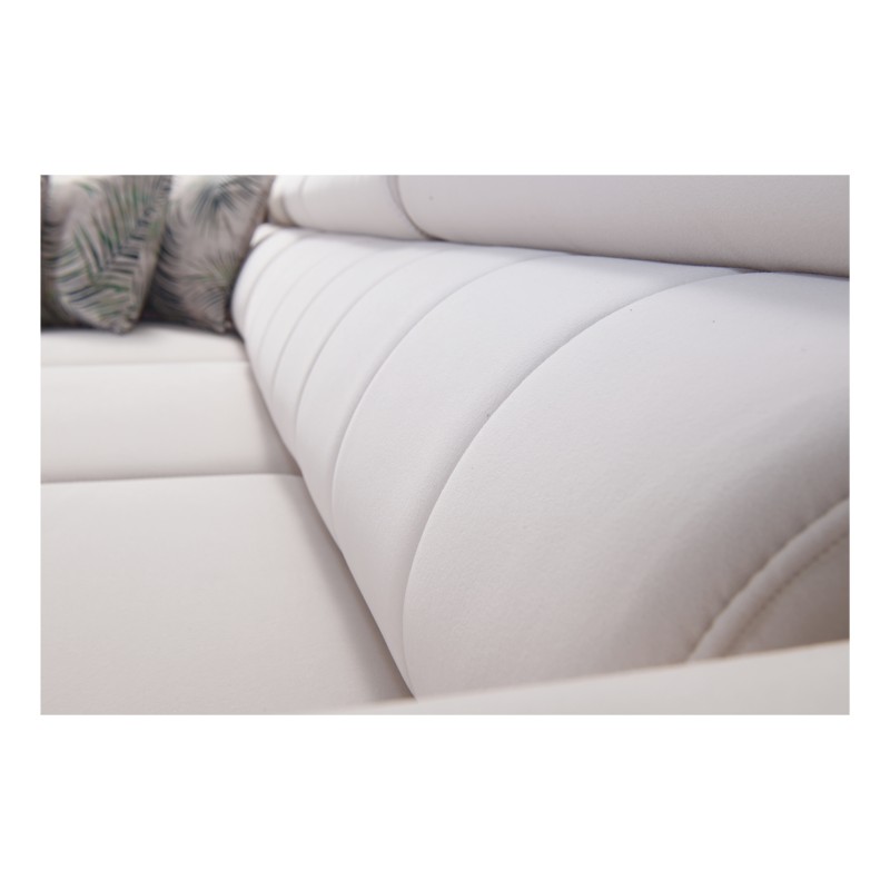 Ecksofa Arco IV mit Schlaffunktion, Stoff Flechtwerk, Sawana 80 + Kunstleder - Eleganz und Funktionalität Ecksofa Arco IV mit Schlaffunktion, Stoff Flechtwerk, Sawana 80 + Kunstleder - Eleganz und Funktionalität