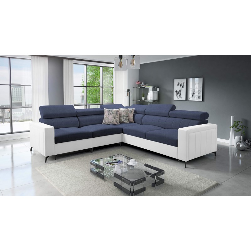 Ecksofa Arco IV mit Schlaffunktion, Stoff Flechtwerk, Sawana 80 + Kunstleder - Eleganz und Funktionalität Ecksofa Arco IV mit Schlaffunktion, Stoff Flechtwerk, Sawana 80 + Kunstleder - Eleganz und Funktionalität