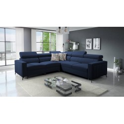 Esquinero Arco IV con función para dormir, tela Velvet, Mono 241 - elegancia y funcionalidad