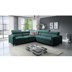 Narożnik Arco IV z funkcją spania, tkanina Velvet, Mono 238 - elegancja i funkcjonalność
