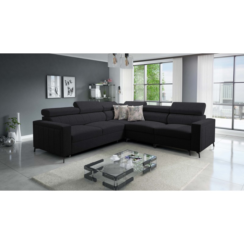 Arco IV corner sofa with a sleeping function, fabric Weave, Sawana 14 - elegance and functionality