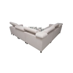Narożnik Arco IV z funkcją spania, tkanina Velvet, Mono 246 + Ecoskóra - elegancja i funkcjonalność Narożnik Arco IV z funkcją spania, tkanina Velvet, Mono 246 + Ecoskóra - elegancja i funkcjonalność