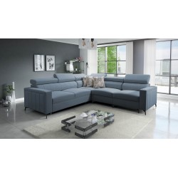 Narożnik Arco IV z funkcją spania, tkanina Velvet, Mono 239 - elegancja i funkcjonalność