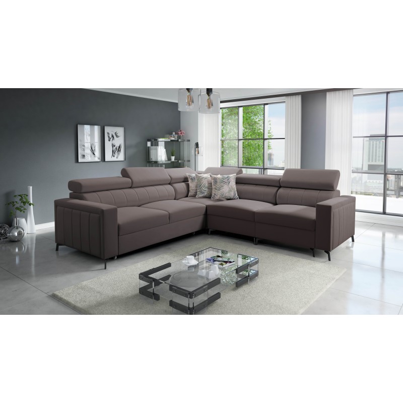 Narożnik Arco IV z funkcją spania, tkanina Velvet, Mono 234 - elegancja i funkcjonalność Narożnik Arco IV z funkcją spania, tkanina Velvet, Mono 234 - elegancja i funkcjonalność