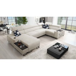U-förmiges Ecksofa Prestige IV Mini mit Schlaffunktion - perfekte Kombination aus Stil und Funktionalität