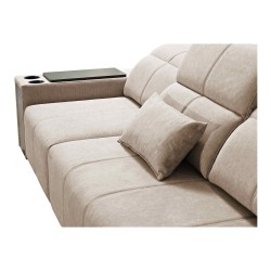 Elegant Milano XII Corner Sofa with Sleeping Function - Woven Fabric, Verita 80