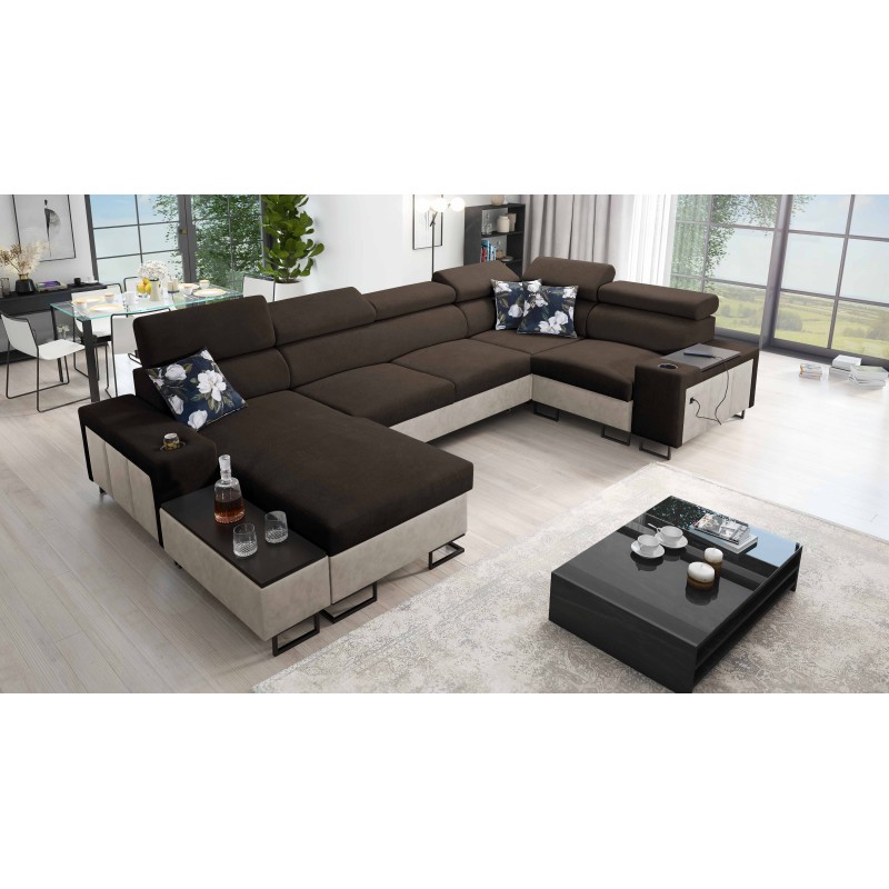 Prestige IV mini U-shaped corner sofa with sleeping function - a perfect combination of style and functionality