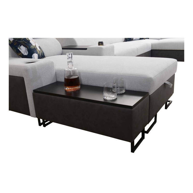 Esquina en forma de U Prestige IV maxi con función de dormir y puerto USB | Suave al tacto, Freya 210.08 + Tauro 8203 Esquina en forma de U Prestige IV maxi con función de dormir y puerto USB | Suave al tacto, Freya 210.08 + Tauro 8203