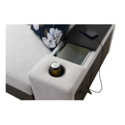 Narożnik w kształcie U Prestige IV maxi z funkcją spania i portem usb | Miękka w dotyku, Freya 210.24 + Tauro 8207 Narożnik w kształcie U Prestige IV maxi z funkcją spania i portem usb | Miękka w dotyku, Freya 210.24 + Tauro 8207