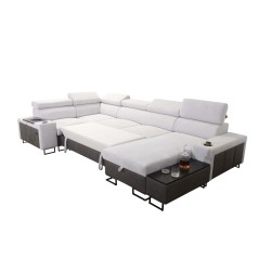 U-förmiges Ecksofa Prestige IV maxi mit Schlaffunktion und USB-Anschluss | Weich im Griff, Freya 210.25 + Tauro 8207 U-förmiges Ecksofa Prestige IV maxi mit Schlaffunktion und USB-Anschluss | Weich im Griff, Freya 210.25 + Tauro 8207
