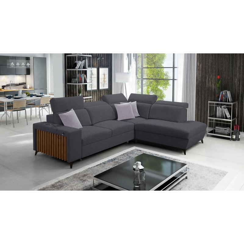 Ecksofa Alto VII mit Lamellen, Schlafunktion und verstellbar Ecksofa Alto VII mit Lamellen, Schlafunktion und verstellbar
