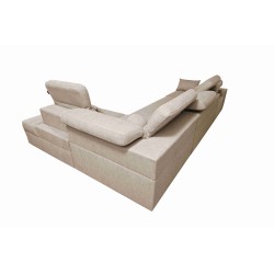 Elegant Corner Sofa 'Milano XI Mix' with Woven Fabric, Verita 88 Elegant Corner Sofa 'Milano XI Mix' with Woven Fabric, Verita 88
