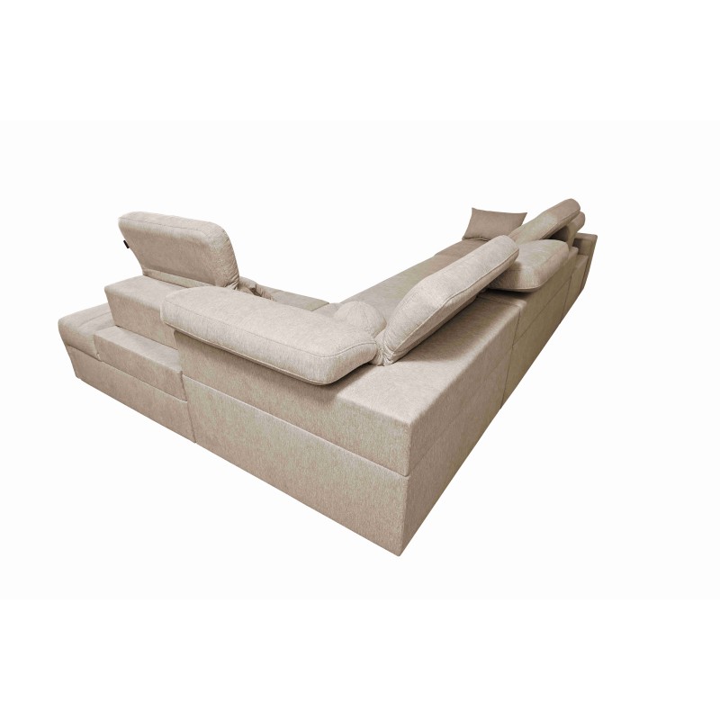 Elegant Corner Sofa 'Milano XI Mix' with Woven Fabric, Verita 88 Elegant Corner Sofa 'Milano XI Mix' with Woven Fabric, Verita 88