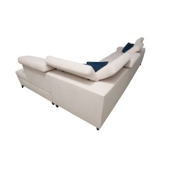 Sofá esquinero Alto XI con lamas y función de cama - Elegancia y funcionalidad en uno.