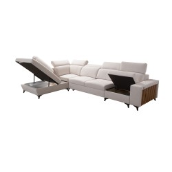 Alto XI Corner Sofa with Slats and Sleeping Function - Elegance and Functionality in One