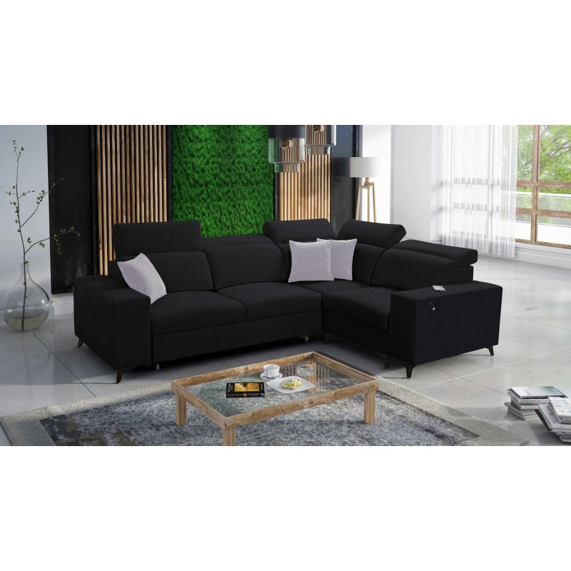 Alto II Mix Corner Sofa with Sleeping Function - Comfortable and Functional Furniture with Plecionka, Sawana 14 | Your Store Nam