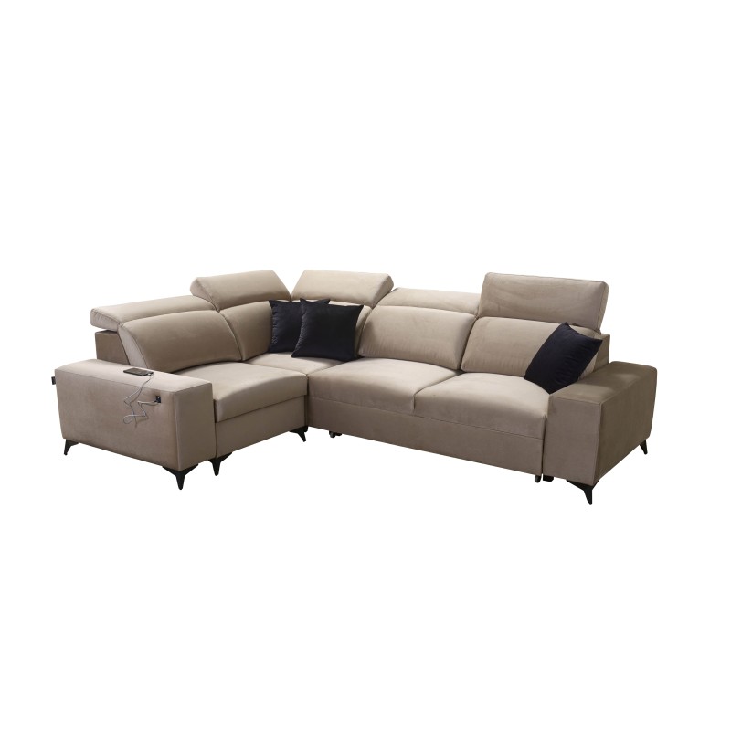 Alto II Mix Corner Sofa with Sleeping Function - Comfortable and Functional Furniture with Plecionka, Sawana 61 | Your Store Nam Alto II Mix Corner Sofa with Sleeping Function - Comfortable and Functional Furniture with Plecionka, Sawana 61 | Your Store Nam