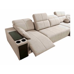 Elegantes Ecksofa 'Milano XI Mix' aus Flechtstoff, Verita 75