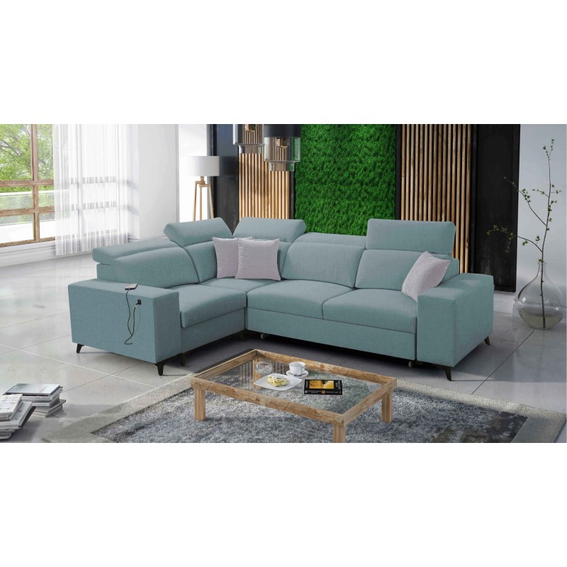 Alto II Mix Corner Sofa with Sleeping Function - Comfortable and Functional Furniture with Wicker, Sawana 72 | Your Store Name