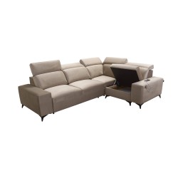 Alto II Mix Ecksofa mit Schlaffunktion - Bequemes und funktionales Möbelstück mit Geflecht, Sawana 84 | Name Ihres Geschäfts